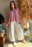 Conrad Cap Sleeve Tank Dark Dusky Rose